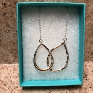 Asymmetrical Willow Teardrop Necklace